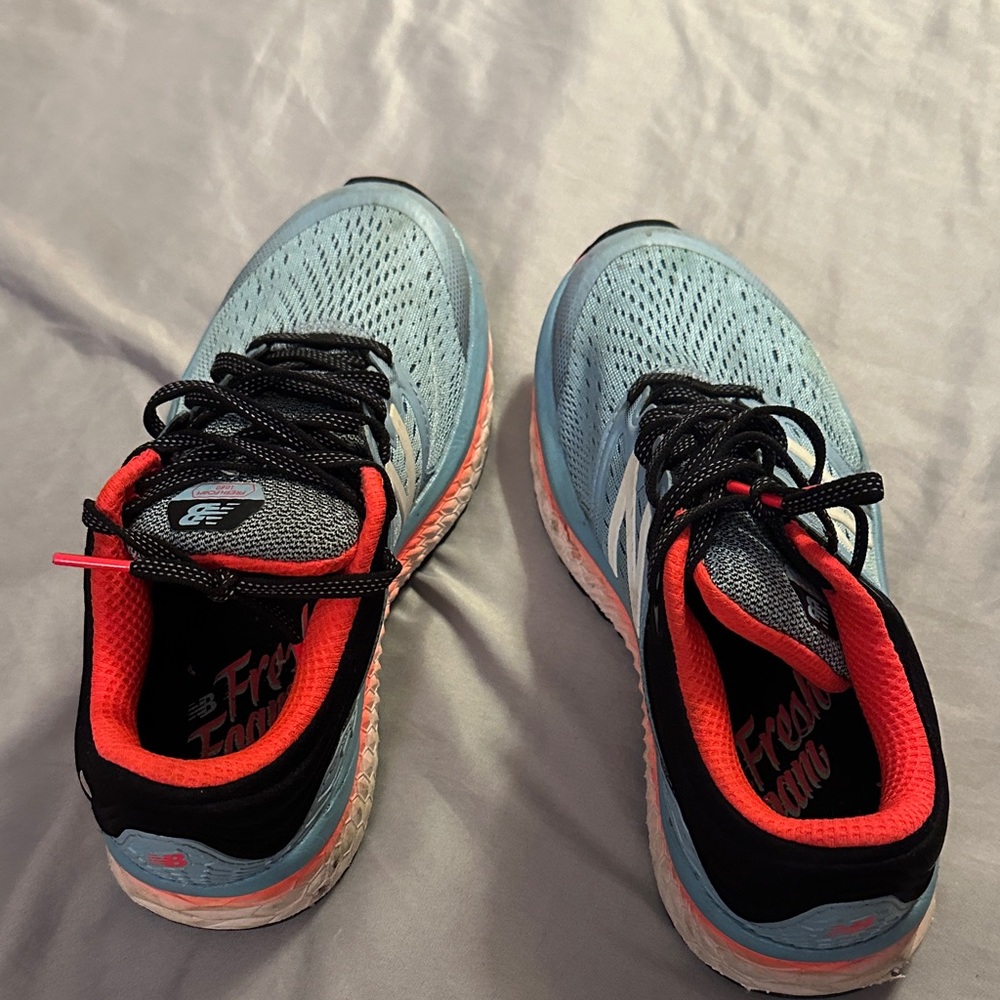 New Balance Fresh Foam Teal and Coral Athletic Shoes